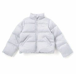 nexchic「ハートロゴタフタダウンジャケット」(140-150cm) 画像