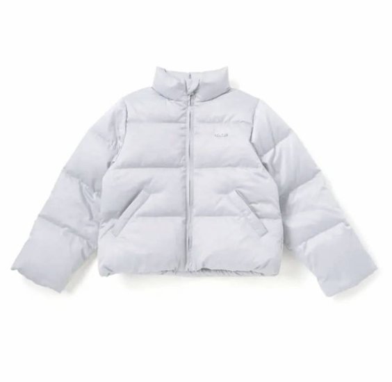 nexchic「ハートロゴタフタダウンジャケット」(140-150cm) 画像