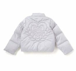 nexchic「ハートロゴタフタダウンジャケット」(140-150cm) 画像