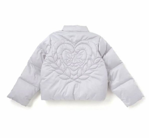 nexchic「ハートロゴタフタダウンジャケット」(140-150cm) 画像