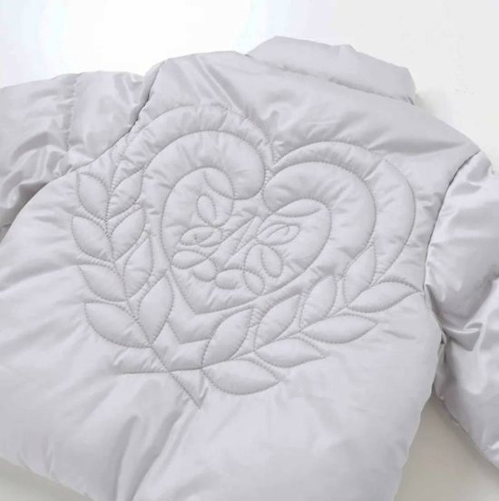 nexchic「ハートロゴタフタダウンジャケット」(140-150cm) 画像