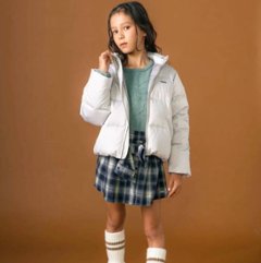 nexchic「ハートロゴタフタダウンジャケット」(140-150cm) 画像