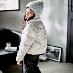 nexchic「ハートロゴタフタダウンジャケット」(140-150cm) 画像