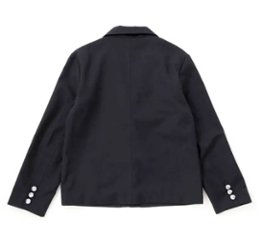 ZIDDY「ロゴエンブレムワッペン付きテーラードジャケット」(150-160cm)画像