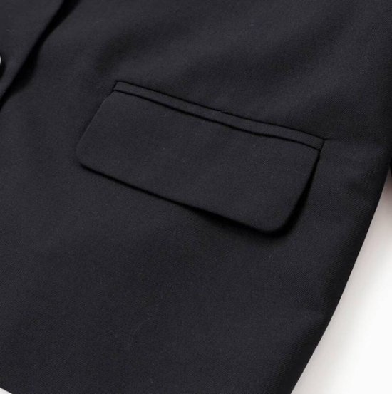 ZIDDY「ロゴエンブレムワッペン付きテーラードジャケット」(150-160cm)画像