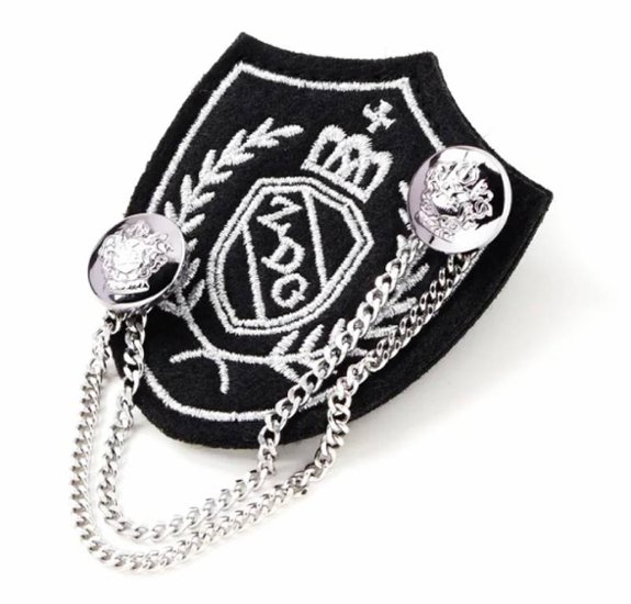 ZIDDY「ロゴエンブレムワッペン付きテーラードジャケット」(150-160cm)画像