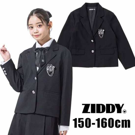 ZIDDY「ロゴエンブレムワッペン付きテーラードジャケット」(150-160cm)画像