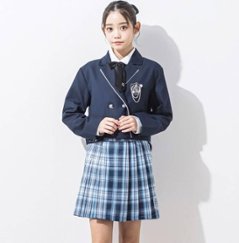 ZIDDY「ホワイトパイピングショート丈テーラードジャケット」(150-160cm)画像