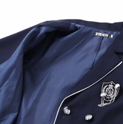 ZIDDY「ホワイトパイピングショート丈テーラードジャケット」(150-160cm)画像