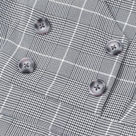 ZIDDY「シフォンプリーツ入りチェック柄ジャンパースカート」 (150-160cm) 画像