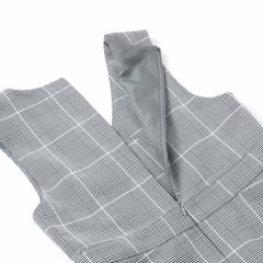 ZIDDY「シフォンプリーツ入りチェック柄ジャンパースカート」 (150-160cm) 画像