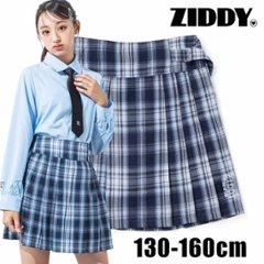 ZIDDY「チェック柄 プリーツスカパン」 (130-160cm) の画像