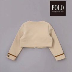 SLAP SLIP(スラップスリップ) 「【POLO BCSコラボ】袖切り替えジャケット+襟リボン付きチェックワンピース(110~130cm)」画像