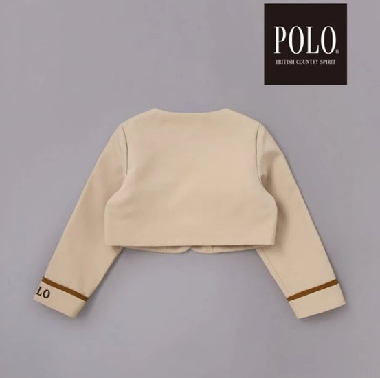 SLAP SLIP(スラップスリップ) 「【POLO BCSコラボ】袖切り替えジャケット+襟リボン付きチェックワンピース(110~130cm)」画像