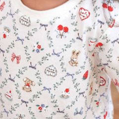 SLAP SLIP【スララク/防汚加工/オーガニックコットン】ときめきデザイン女の子長袖Tシャツ(80~130cm)【メール便送料198円対応】画像