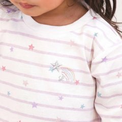 SLAP SLIP【スララク/防汚加工/オーガニックコットン】ときめきデザイン女の子長袖Tシャツ(80~130cm)【メール便送料198円対応】画像