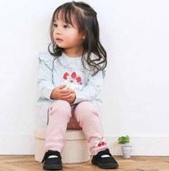 SLAP SLIP【スララク/防汚加工/オーガニックコットン】ときめきデザイン女の子長袖Tシャツ(80~130cm)【メール便送料198円対応】画像