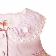 Souris(スーリー) 「丸襟フラワープリントonフラワー刺繍 ミルキースーツ 642」（80-90cm）画像