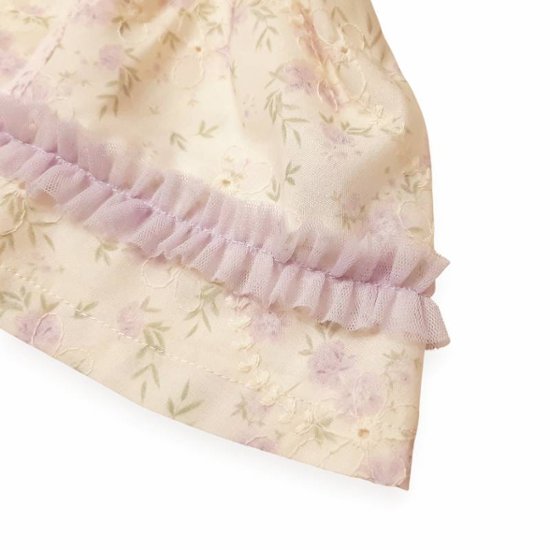 Souris(スーリー) 「丸襟フラワープリントonフラワー刺繍 ミルキースーツ 642」（80-90cm）画像