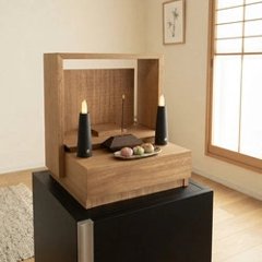 ミニマル仏壇 　天然オイル仕上げの 「NUKUMORI（ぬくもり）ライフ仏壇 「SORAE（ソラエ）」小さなお仏壇　ペットのお仏壇　コンパクトな桐の仏壇、オイル仕上げ、どこにでも置ける画像