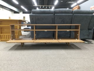 【無垢材】テレビ台｜パイン　170㎝テレビボード｜彫刻入り｜ブラウン｜大川家具　画像