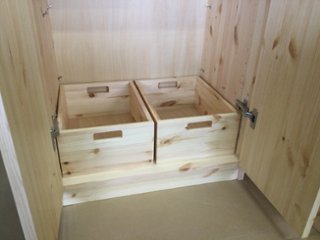 北欧パイン材 伸縮キッチンカウンター オイル仕上げ 天然木 無垢材　サトモク画像