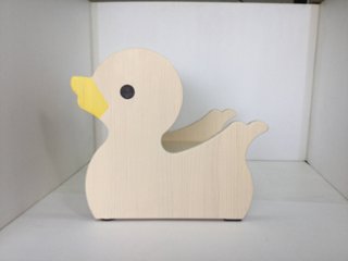 【白アヒルの木製踏み台】 2段 子供用 ステップ 踏み台 ローチェア ニュージーランドパイン 無垢材 オスモオイル仕上げ F☆☆☆☆ [手洗い/トイレトレーニング/お受験/ギフト]の画像