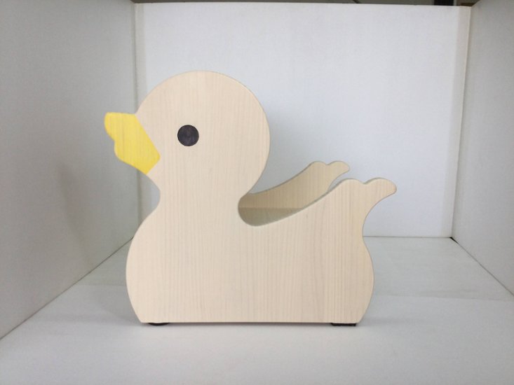 【白アヒルの木製踏み台】 2段 子供用 ステップ 踏み台 ローチェア ニュージーランドパイン 無垢材 オスモオイル仕上げ F☆☆☆☆ [手洗い/トイレトレーニング/お受験/ギフト]画像