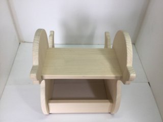 【白アヒルの木製踏み台】 2段 子供用 ステップ 踏み台 ローチェア ニュージーランドパイン 無垢材 オスモオイル仕上げ F☆☆☆☆ [手洗い/トイレトレーニング/お受験/ギフト]画像