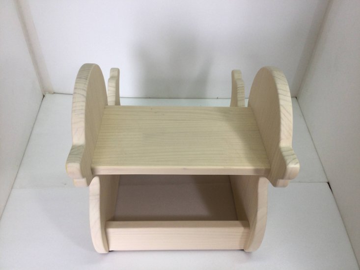 【白アヒルの木製踏み台】 2段 子供用 ステップ 踏み台 ローチェア ニュージーランドパイン 無垢材 オスモオイル仕上げ F☆☆☆☆ [手洗い/トイレトレーニング/お受験/ギフト]画像