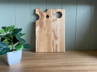 手作り木製チーズボード ＆ シャルキュトリープレート（アッシュ材 / 亜麻仁油仕上げ）画像
