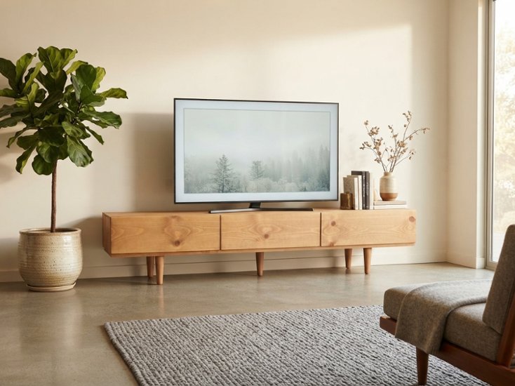 [大きめテレビ台]　テレビボード1800｜無垢材｜アンティークパイン　スタイリッシュ　パイン　オイル仕上げ　自然素材画像