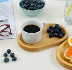 オークトレイ、手作り木製小皿、木製チーズプレート、モダンなバスルームトレイ、キッチンバレット、キー画像