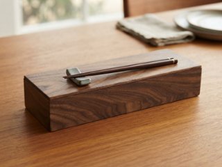 カトラリー入れ 母の日プレゼント｜お祝い品|箸入れ　無垢材　ウォルナット　サトモクショップ　大川画像
