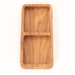 木製オーガナイザーオーク材トレイ、プレートナチュラル10 x 22 cmデスクアクセサリー 天然のクルミ油画像
