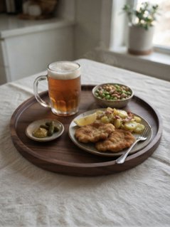 Mサイズ 皿 ウォルナット 胡桃 クルミ ゴールドクラフト 丸い 木 木製 手作り 食器 おしゃれ カフェ風 お盆 木のお皿の画像