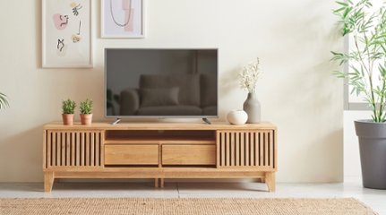 無垢テレビボード　格子引き戸　モダンなテレビ台　150㎝　お洒落なボード　パイン　オイル塗装　　送料無料の画像