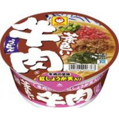 マルちゃん 茶色い牛肉うどん  ×12【全国送料込】(沖縄・離島除く)の画像