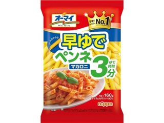 オーマイ 早ゆでペンネマカロニ１６０ｇ  ×16 【送料込】(沖縄・離島は別途)の画像
