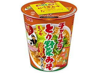 明星 チャルメラカップ とり野菜みそピリ辛ラーメン ×12 【全国送料無料】(一部地域別途)の画像