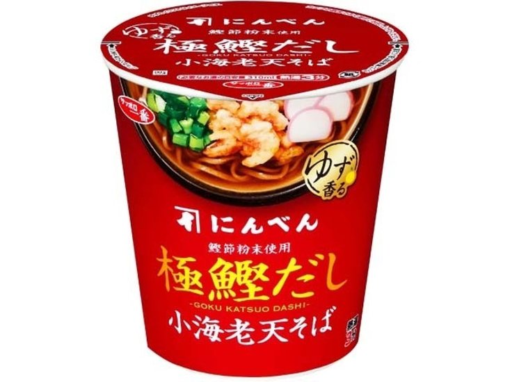 サッポロ一番 にんべんゆず香る極鰹だし小海老天そば  ×12 【全国送料無料】(一部地域別途)画像