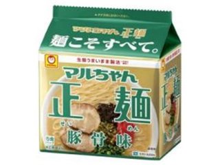 マルちゃん 正麺 豚骨味 ５食パック  ×6 【全国送料無料】(一部地域別途)の画像
