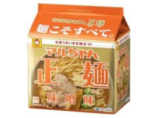 マルちゃん 正麺 味噌味５食パック  ×6 【全国送料無料】(一部地域別途)の画像