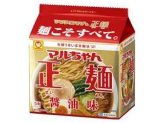 マルちゃん 正麺 醤油味５食パック  ×6 【全国送料無料】(一部地域別途)の画像