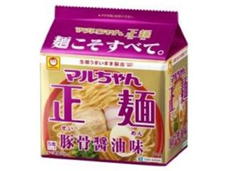 マルちゃん 正麺 豚骨醤油味５食パック  ×6 【全国送料無料】(一部地域別途)の画像