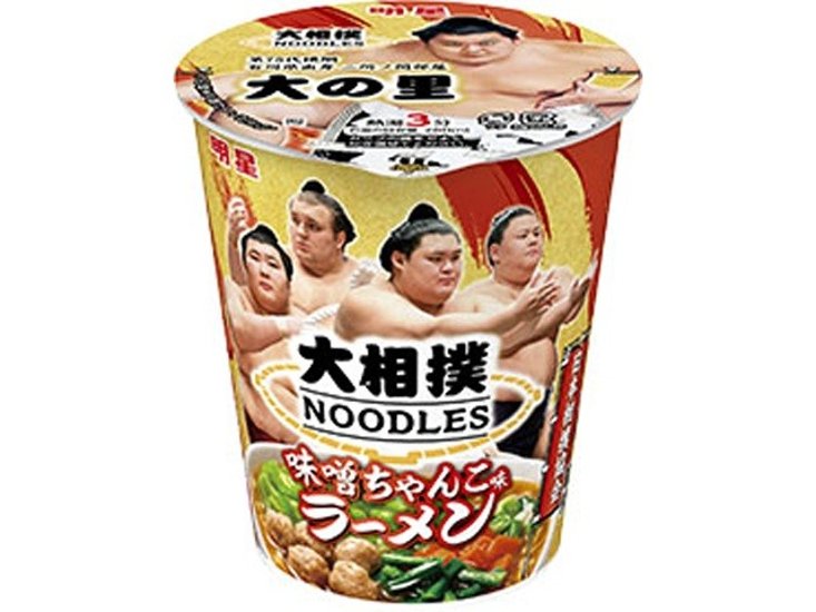 明星 大相撲ＮＯＯＤＬＥＳ 味噌ちゃんこ味ラーメン  ×12 【全国送料無料】(一部地域別途)画像