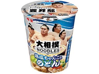 明星 大相撲ＮＯＯＤＬＥＳ 鶏塩ちゃんこ味うどん  ×12 【全国送料無料】(一部地域別途)の画像