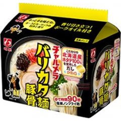 明星 チャルメラ バリカタ麺豚骨５食パック  ×6【全国送料込】(沖縄・離島除く)の画像
