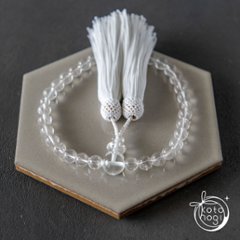 【最強の浄化力】お守り数珠・念珠「ひとえ」 ヒマラヤ産マニカラン水晶 × ガネーシュヒマール画像