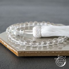 【最強の浄化力】お守り数珠・念珠「ひとえ」 ヒマラヤ産マニカラン水晶 × ガネーシュヒマール画像